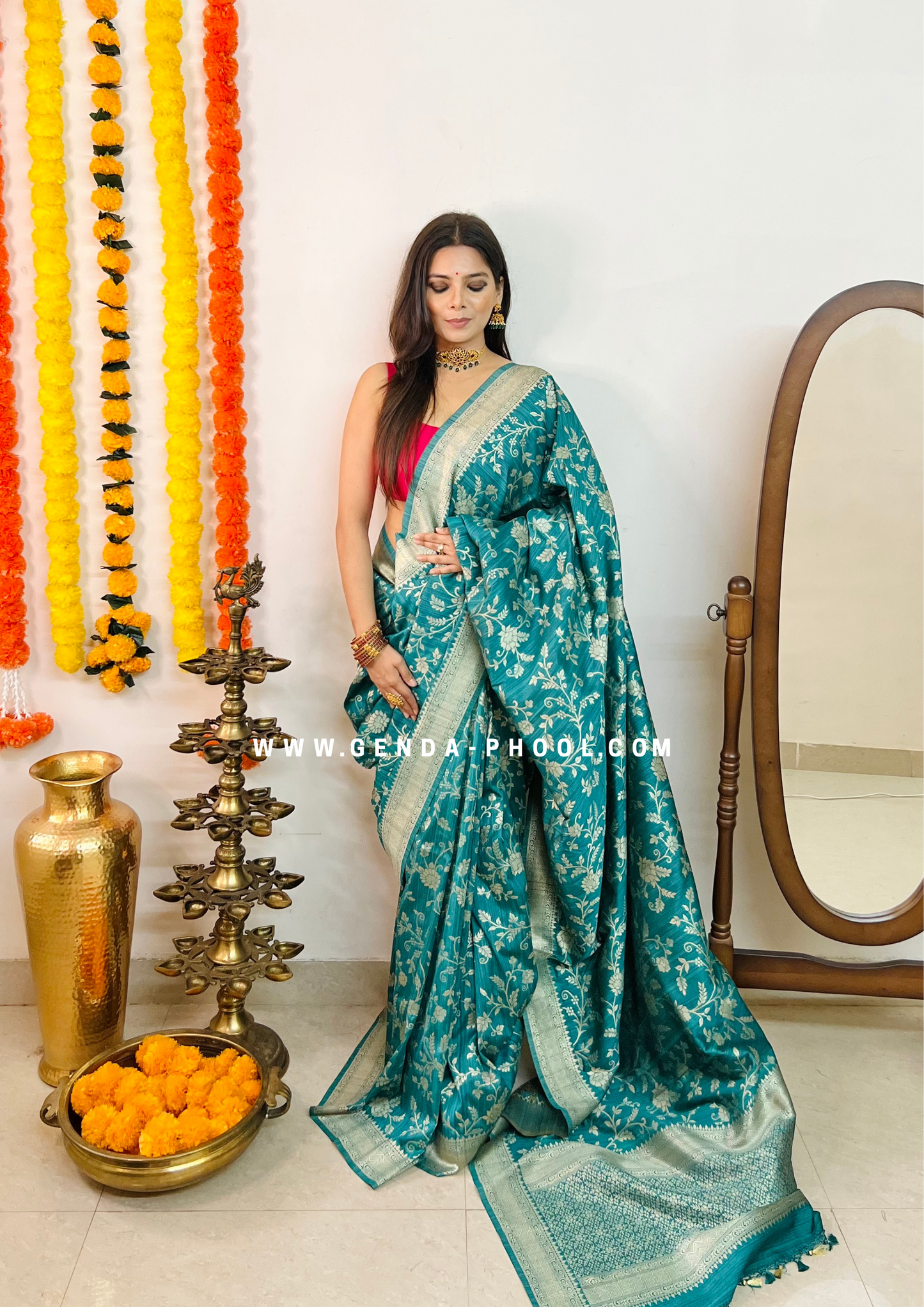 Banarasi Tussar Silk Saree