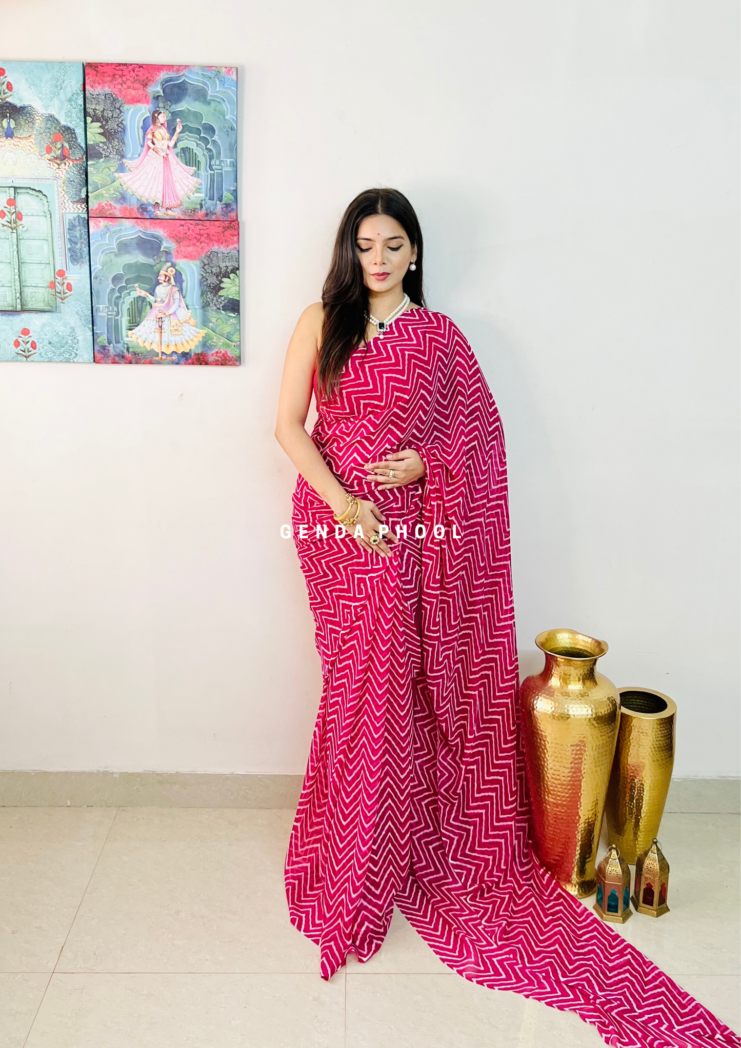 Leheriya Saree