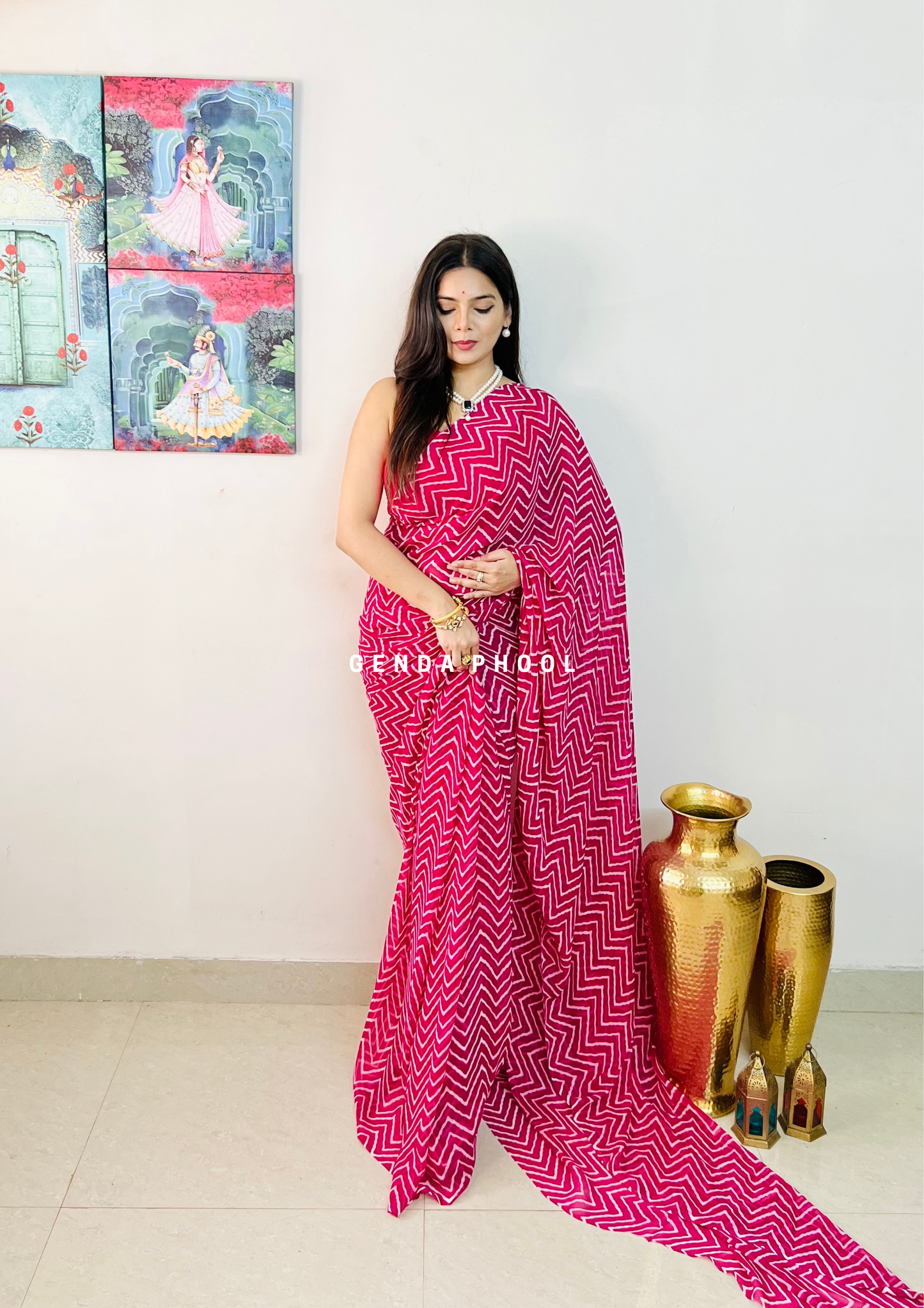 Leheriya Saree