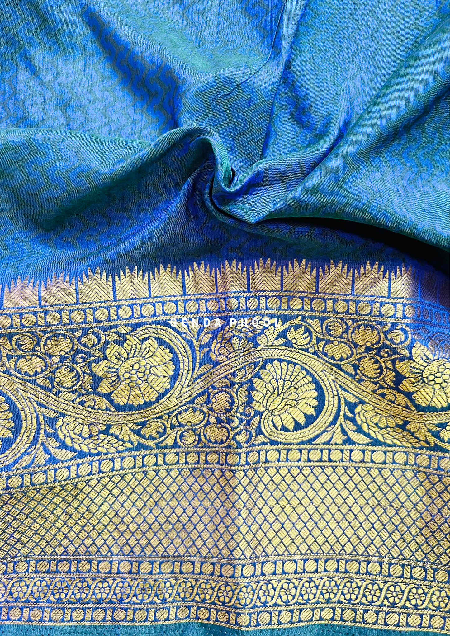 Patola Ikat Silk Saree with Zari Border