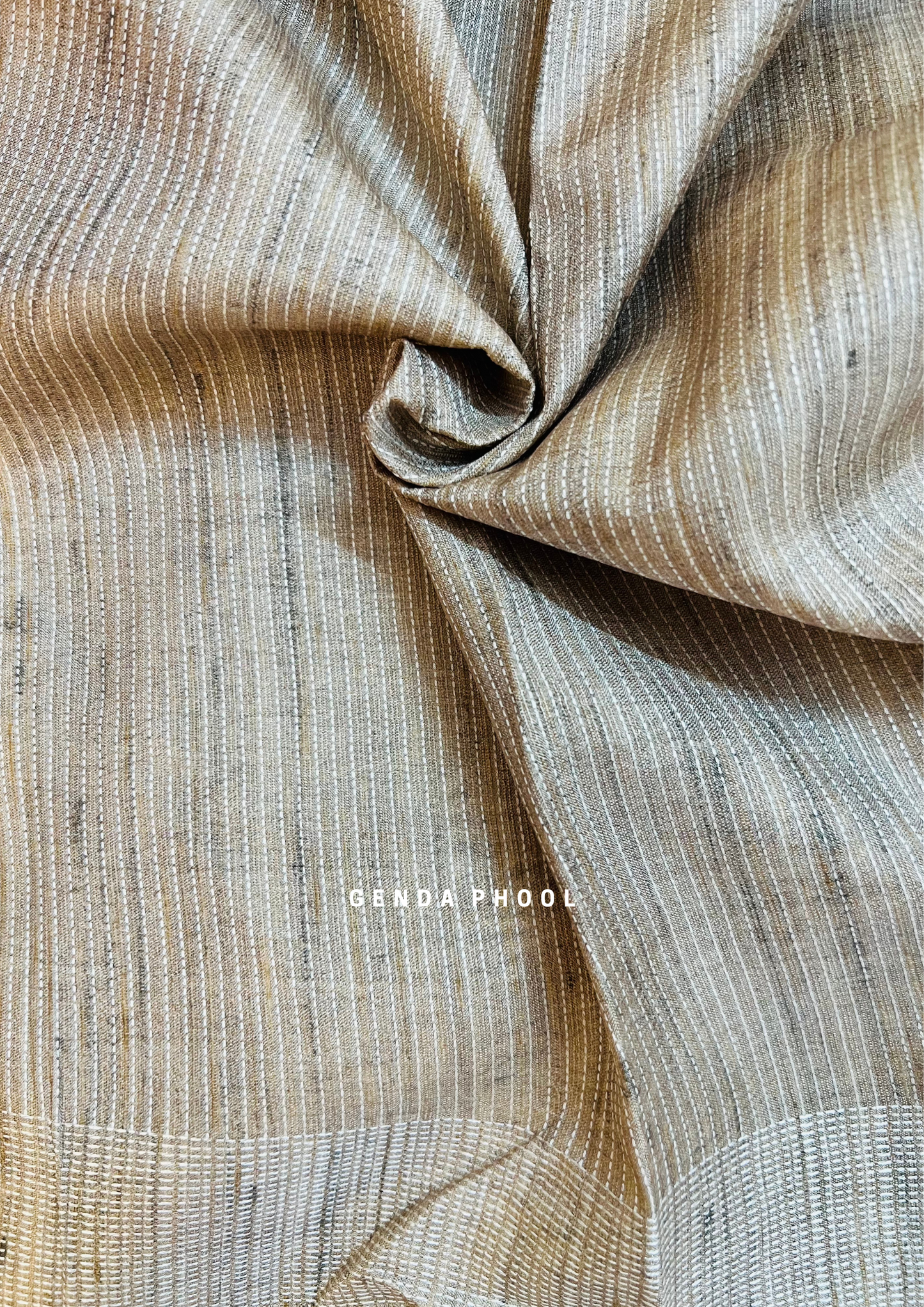 Temple Border Tussar Silk Saree