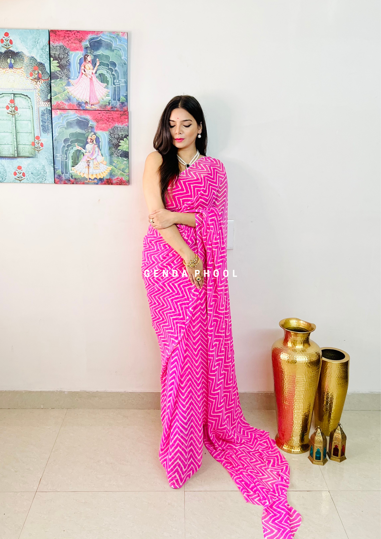 Leheriya Saree