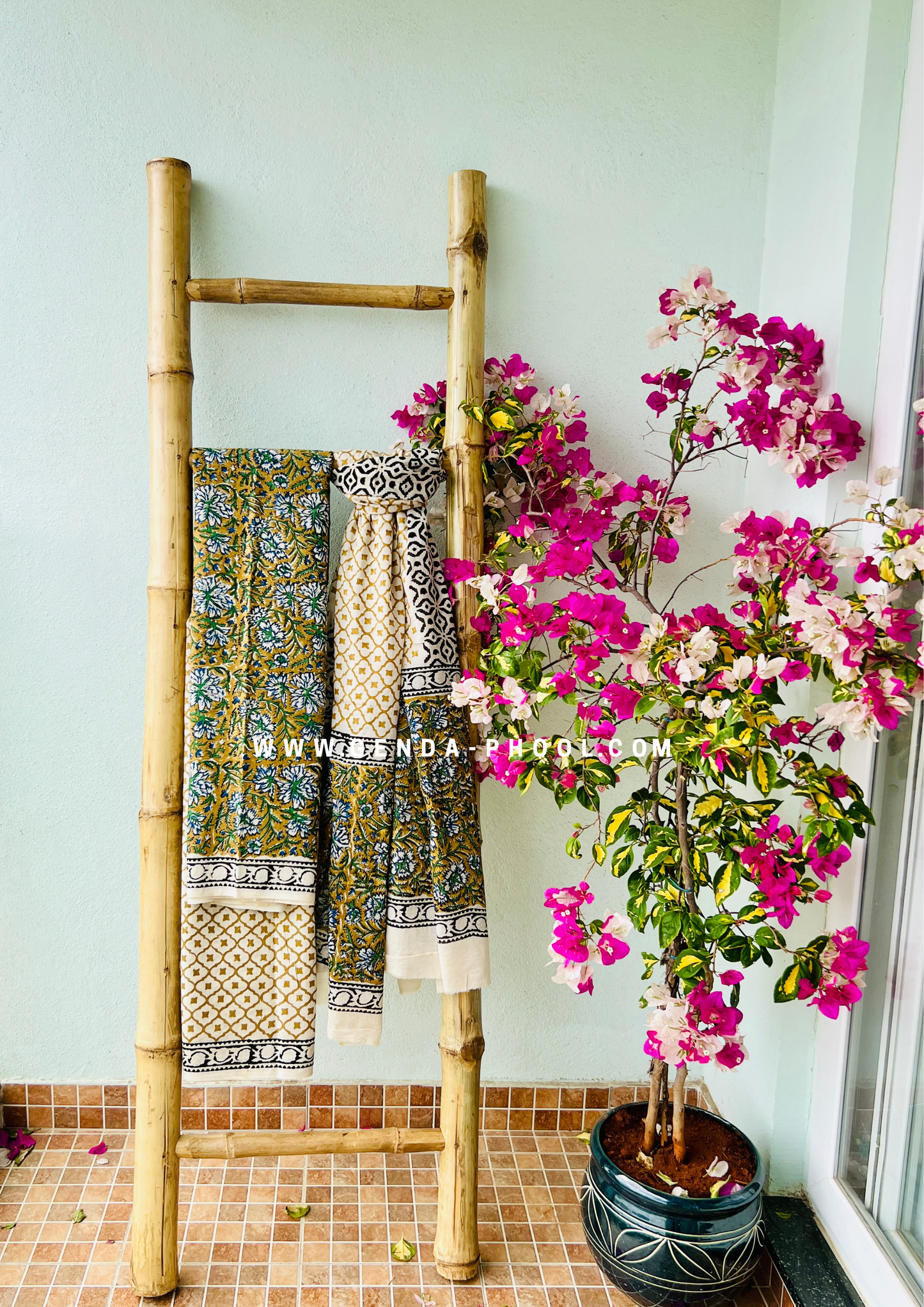 Handblock Print Cotton Dupatta Suit Set