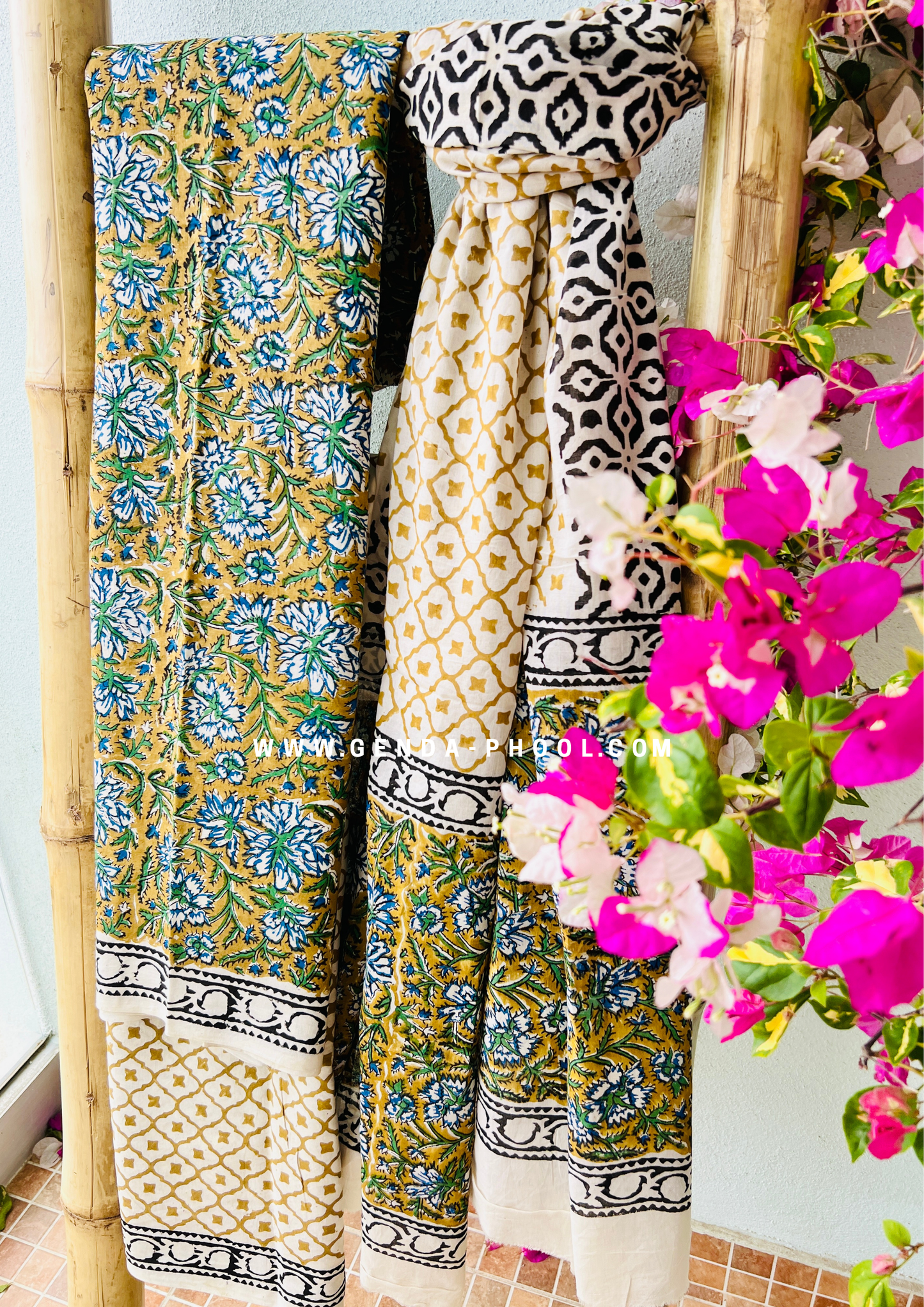 Handblock Print Cotton Dupatta Suit Set