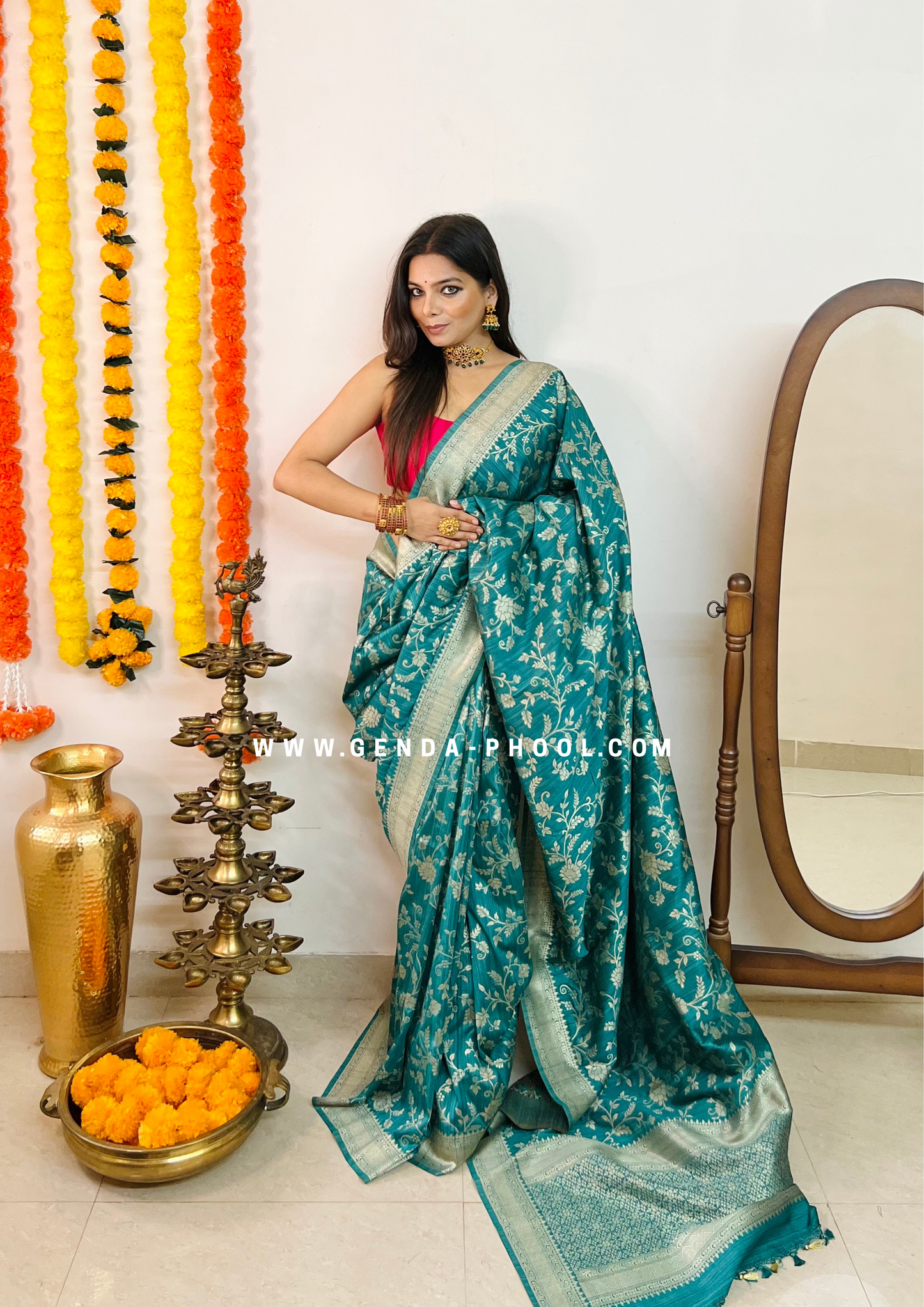 Banarasi Tussar Silk Saree