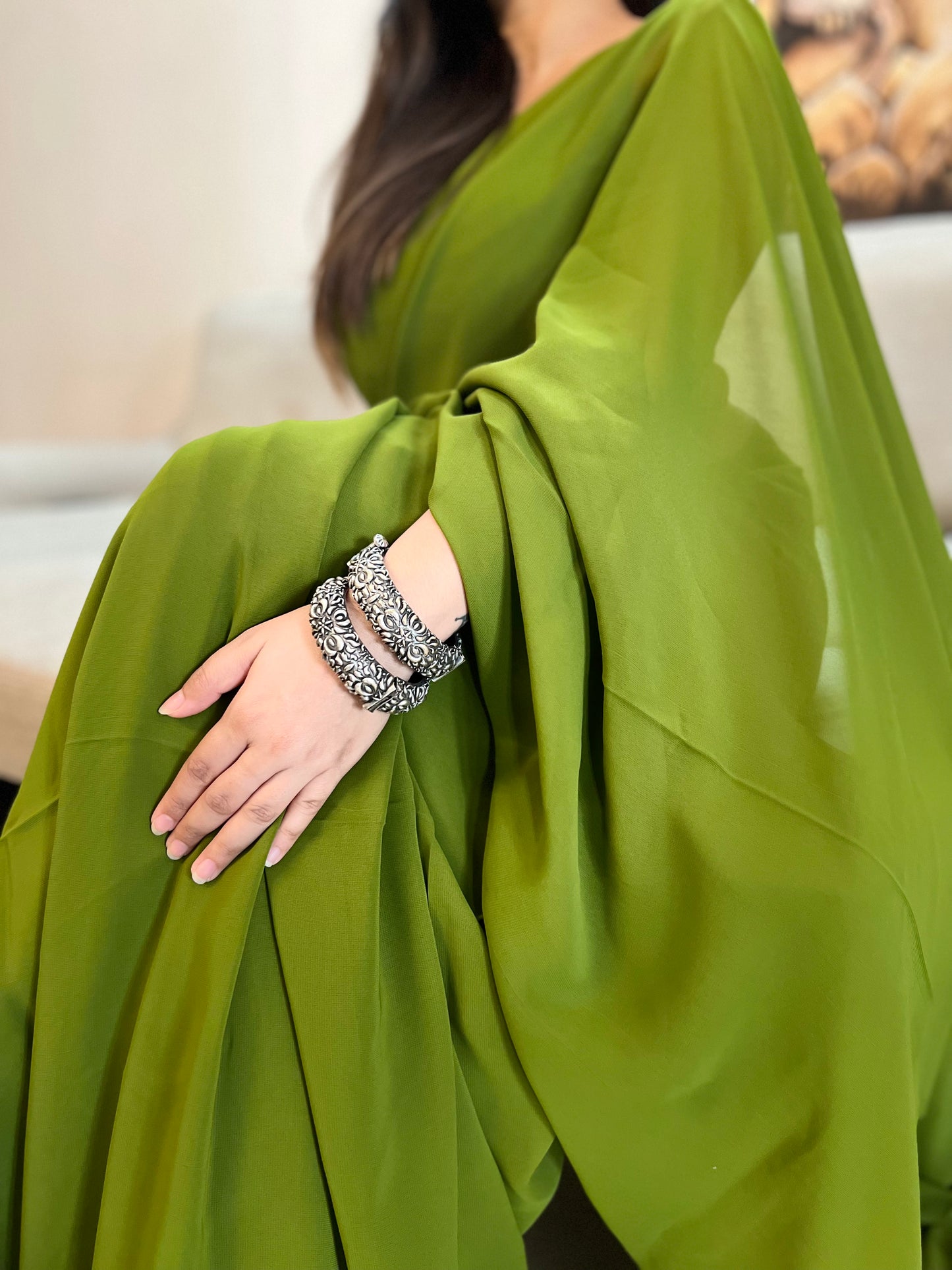 Royal Antique bangle oxidised brass Single