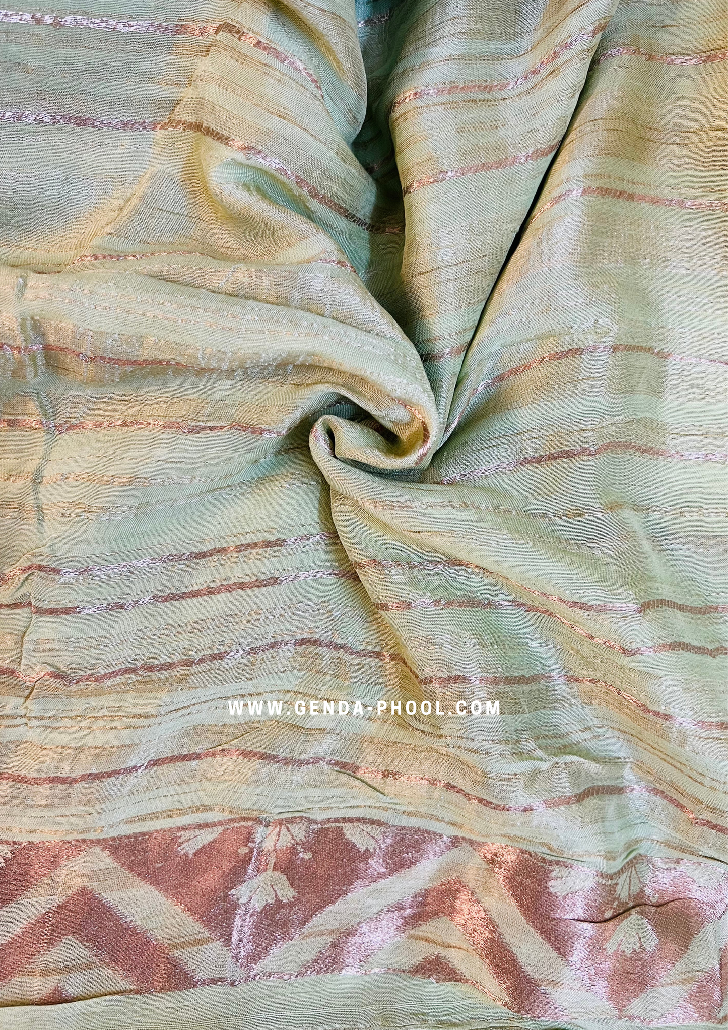 Pastel Silk Cotton Saree with Woven Zari Work