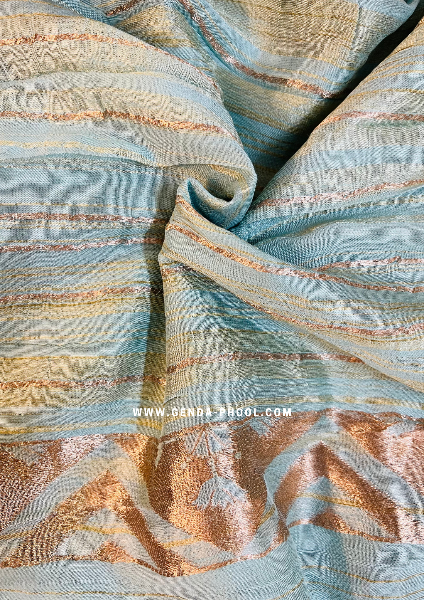 Pastel Silk Cotton Saree with Woven Zari Work