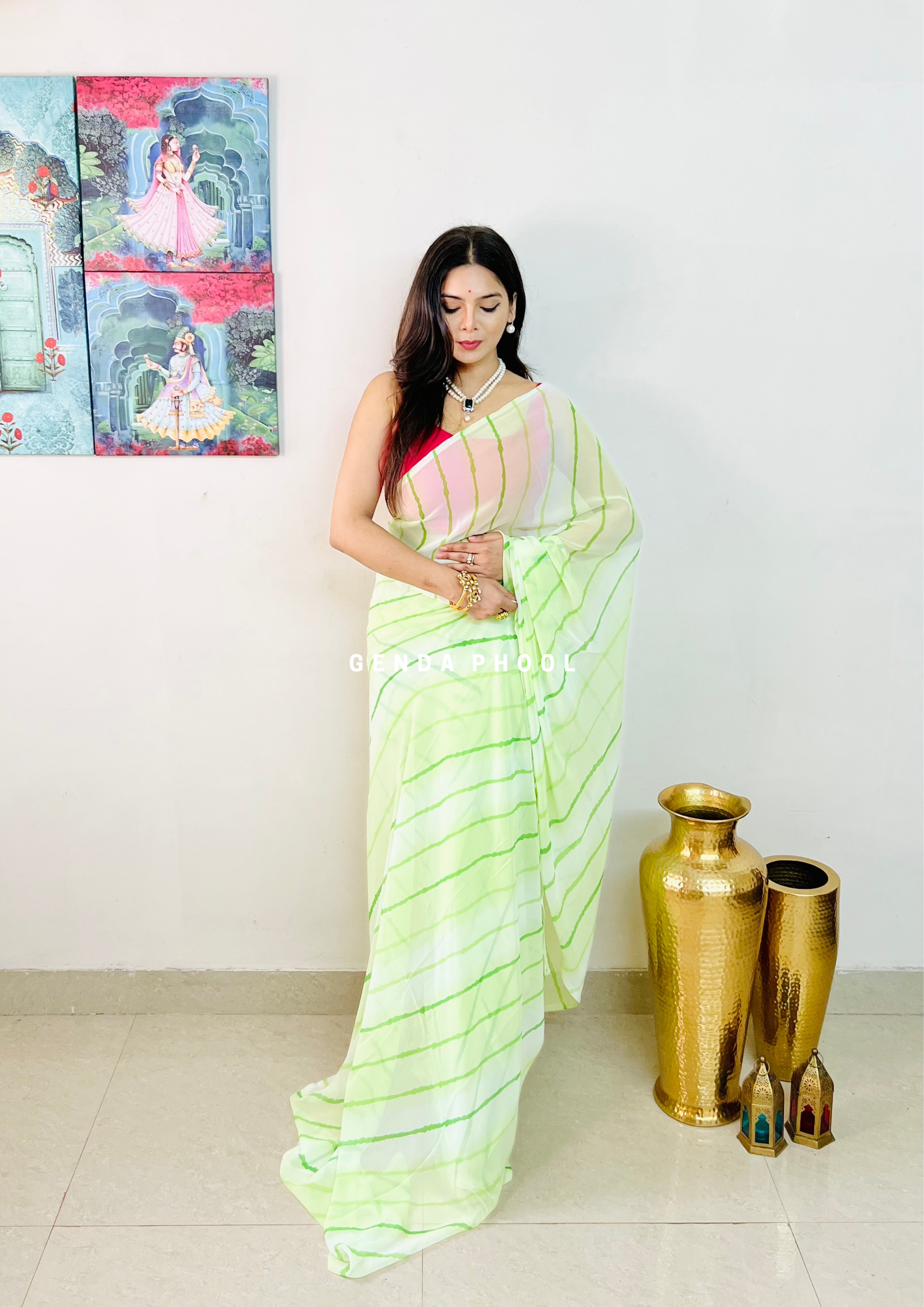 Rajasthani Lehariya Sarees: Buy Latest Designs Online | Utsav Fashion