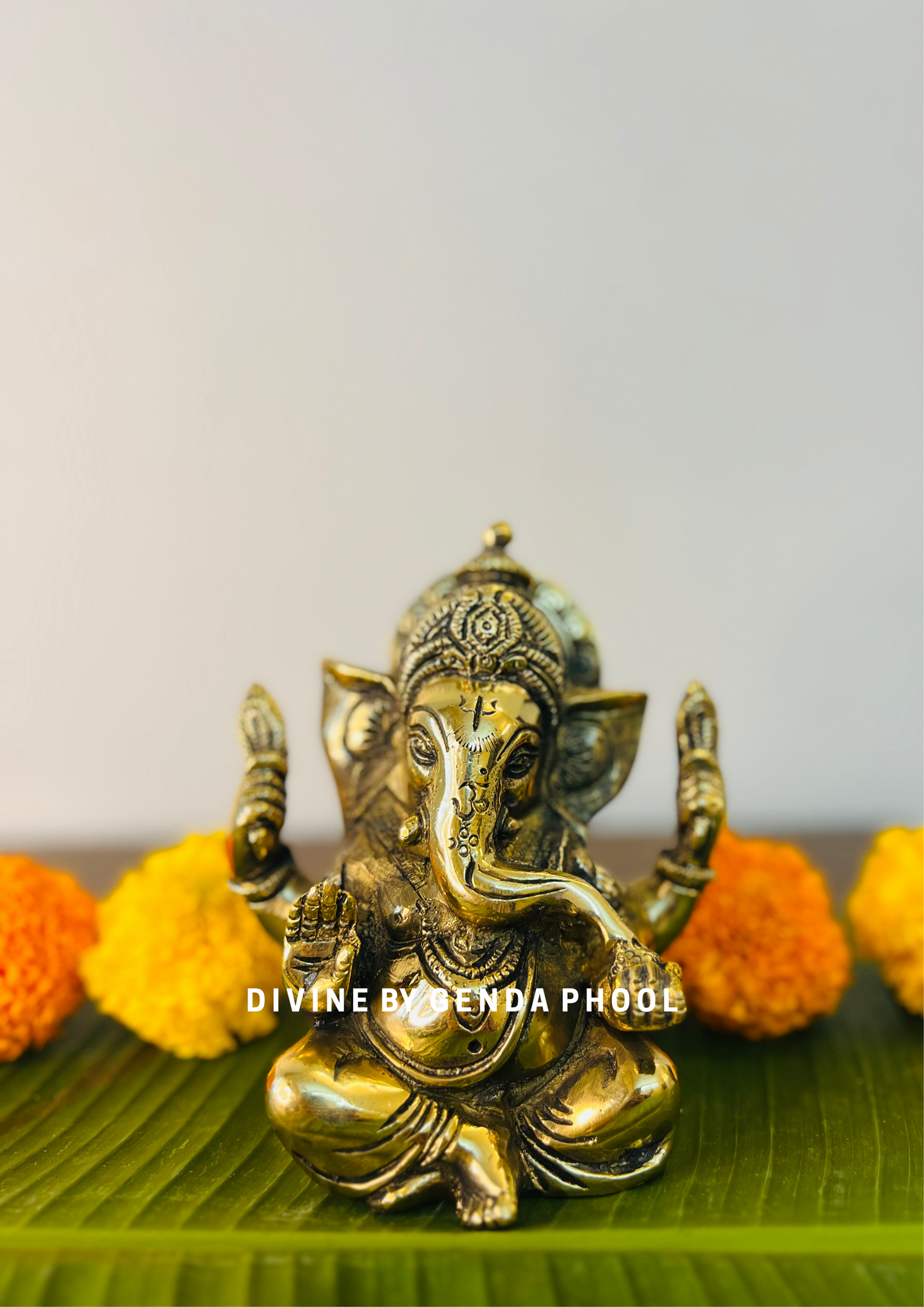 Handcrafted Antique Brass Ganesha