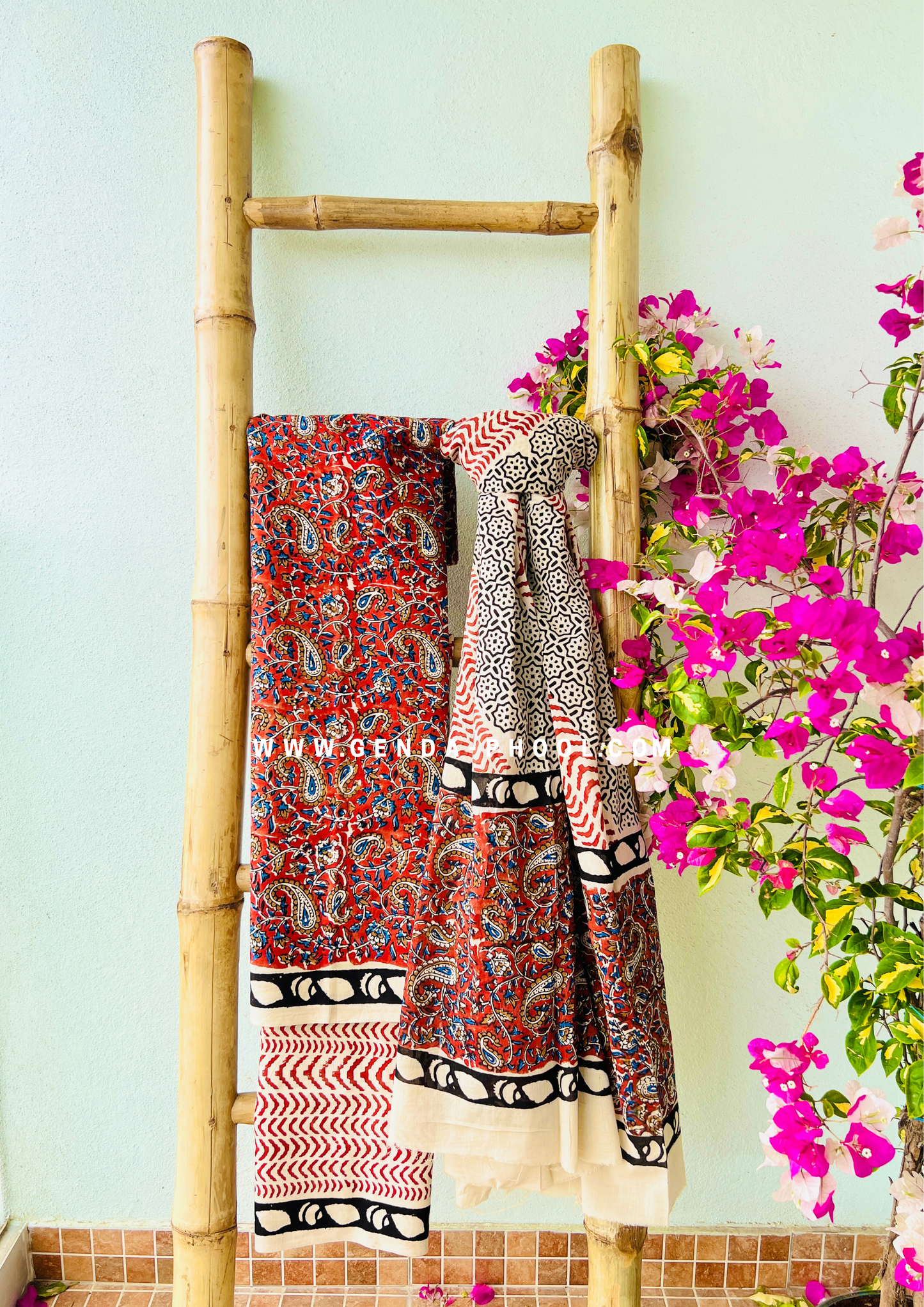 Handblock Print Cotton Dupatta Suit Set