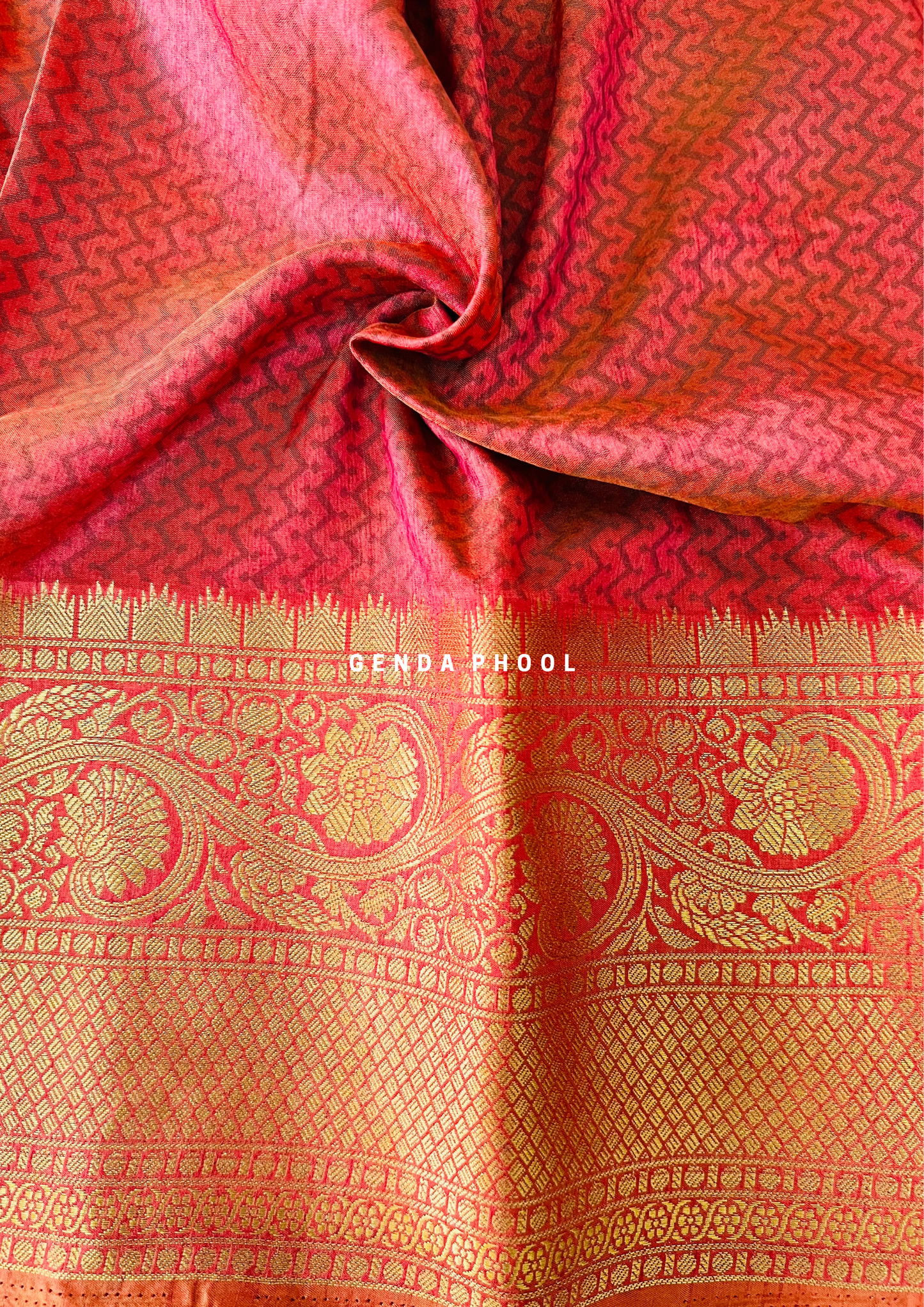 Patola Ikat Silk Saree with Zari Border